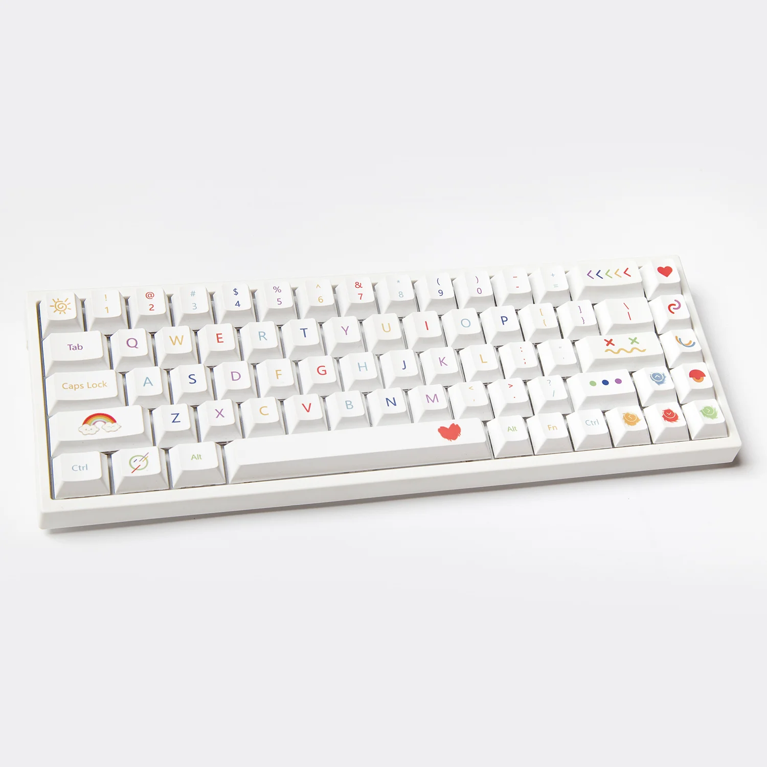 

Color pen keycap original height pbt sublimation suitable for 61 68 87 104 all kinds of mechanical keyboards