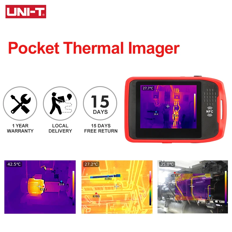 

UNI-T Карманный визор UTI260T 256x192 NCV Bluetooth термокамера камера вая камера для ремонта Ной и