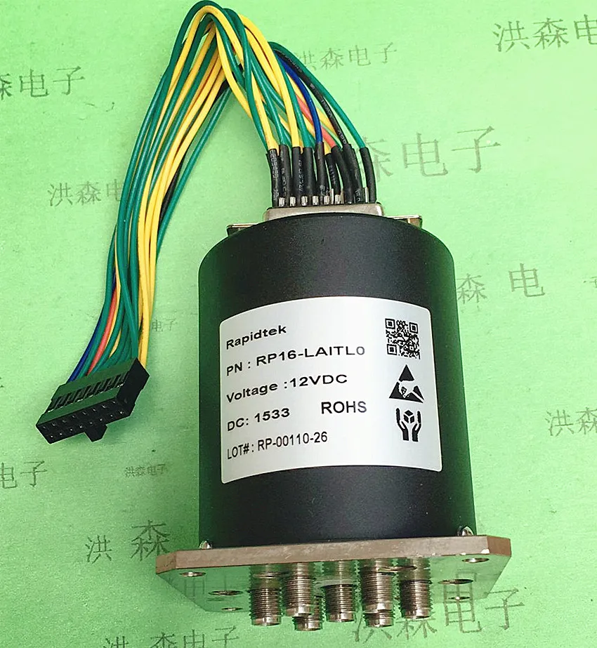 Rapidtek RP16-LA0TL0 12 В постоянного тока-18 ГГц SP6T SMA RF микроволновый коаксиальный