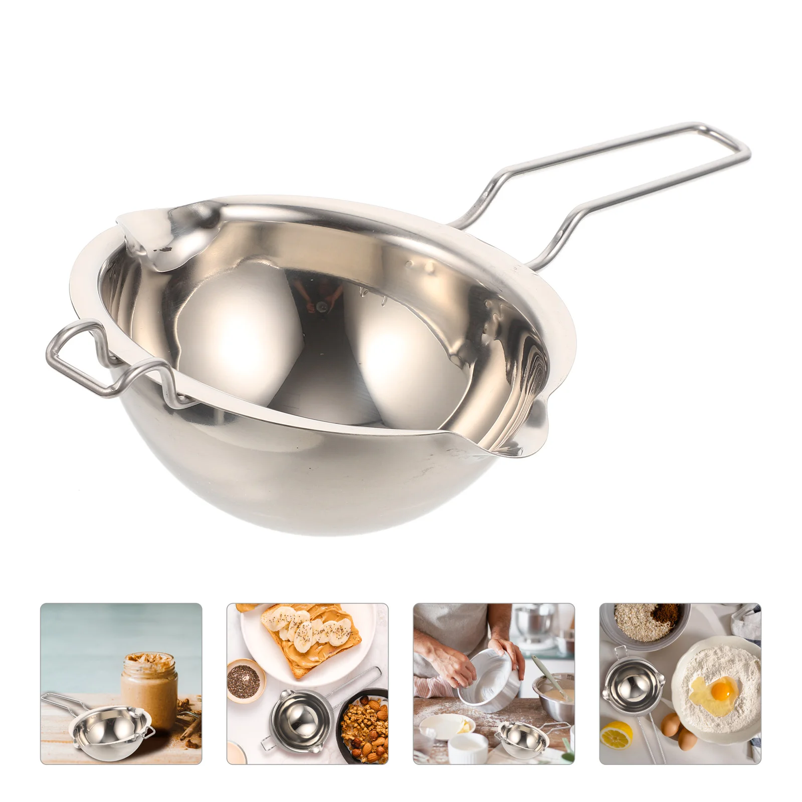 

Metal Decorative Kitchen Chocolate Melting Pot Cheese Melting Pot for Friends Hotel Kitchen Restaurant