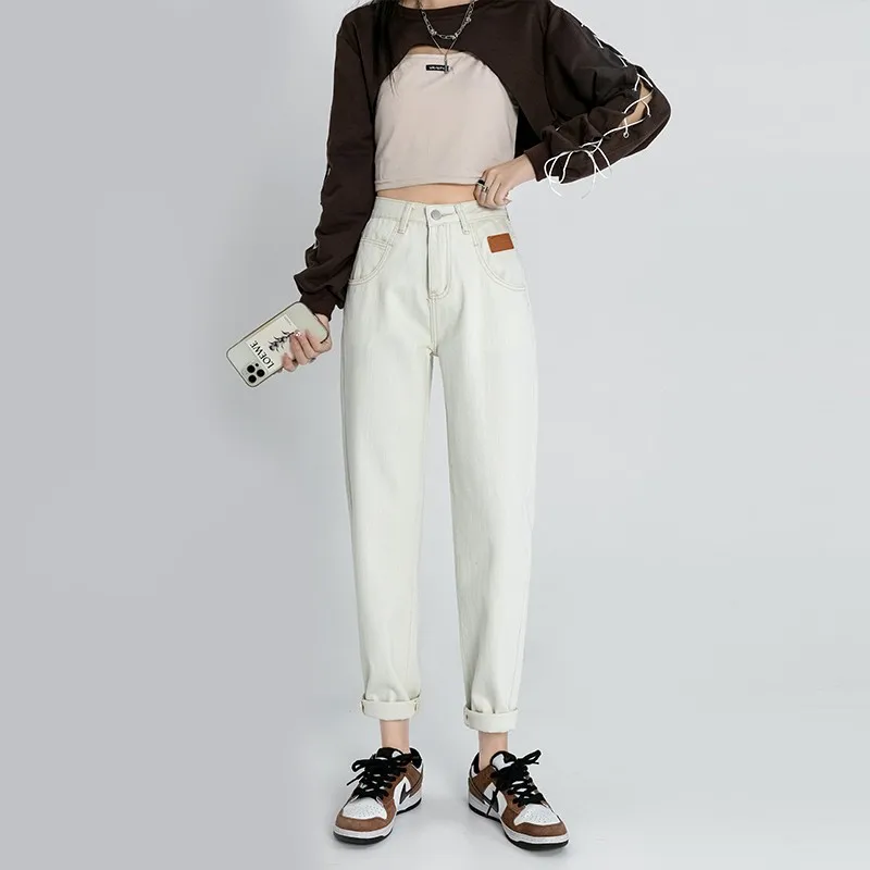 

High Waist Harem Jeans Women Loose Casual High Street