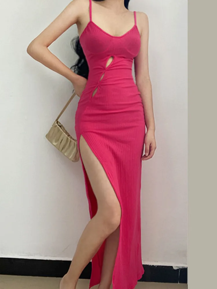Новинка 2022 женское длинное платье GAGA розово-красного цвета с рисунком Спайс для