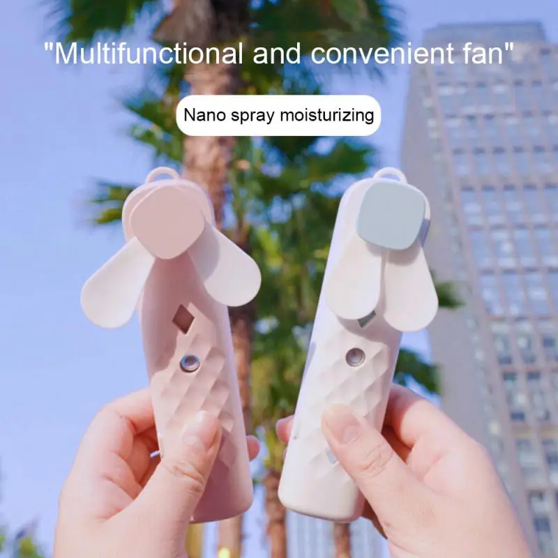 

New Small Fan Nano Spray Beauty Hydration Skin Care Handheld USB Portable Super Sound-off Fans Water Replenishment Instrument