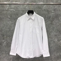 tb thom shirt 2022 spring new arrival classic back stripes mens shirts pure cotton fashion brand casual loose ladies blouses
