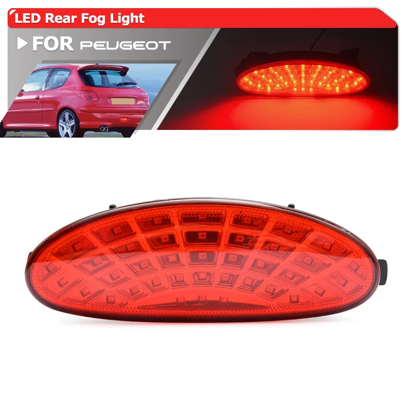 

1x OE-Spec 6351K5 задний бампер, фонарь, противотуманный фонарь, комплект для Peugeot 206 люк/206 CC /206 SW / 206 GTi, красные автомобильные аксессуары