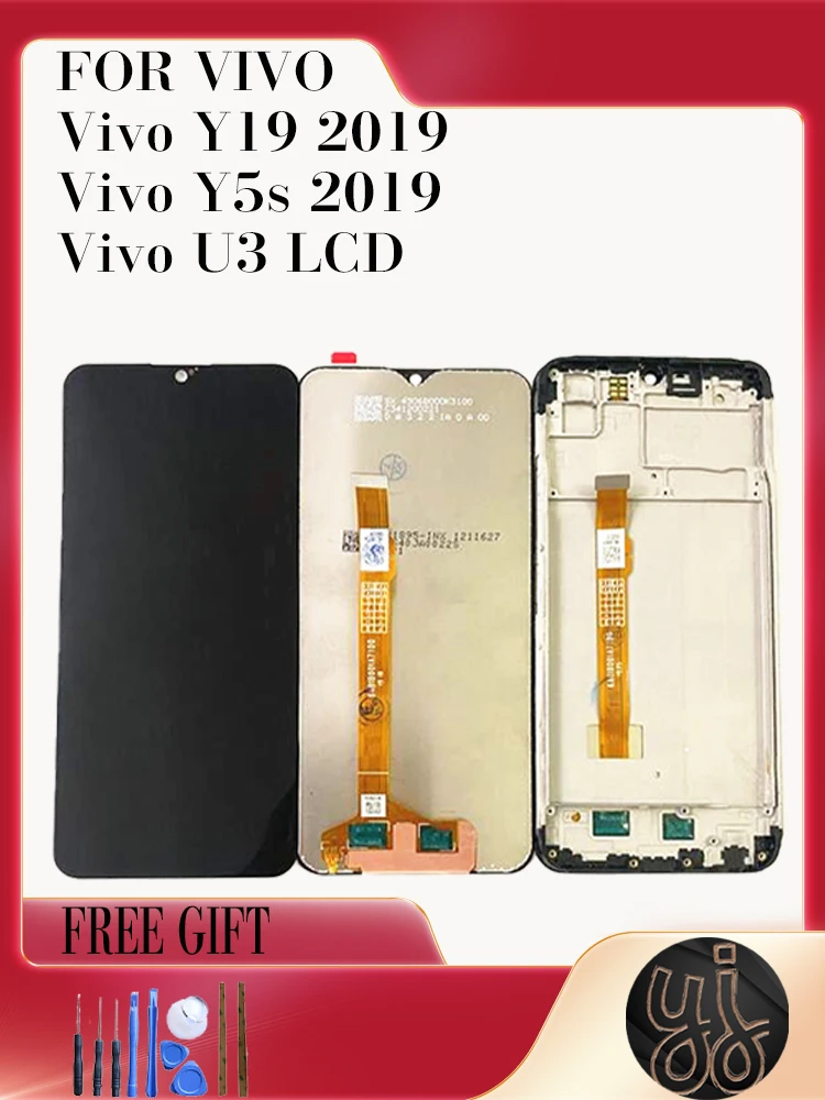 

100% TestOriginal Black 6.5 inch For BBK Vivo Y19 2019 / Vivo Y5s 2019 / Vivo U3 LCD Display Touch Screen Digitizer Assembly