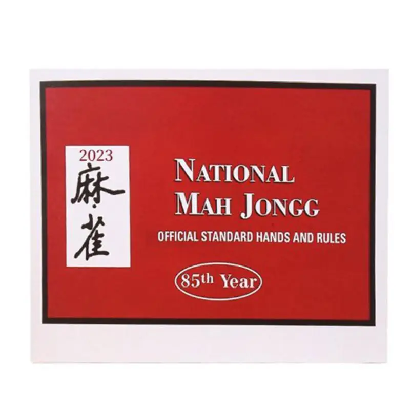 

Foldable Rule Card Paper League Card Durable Reusable Mah Jongg League Cards Official Hands Mahjong Card Non Fading High-quality
