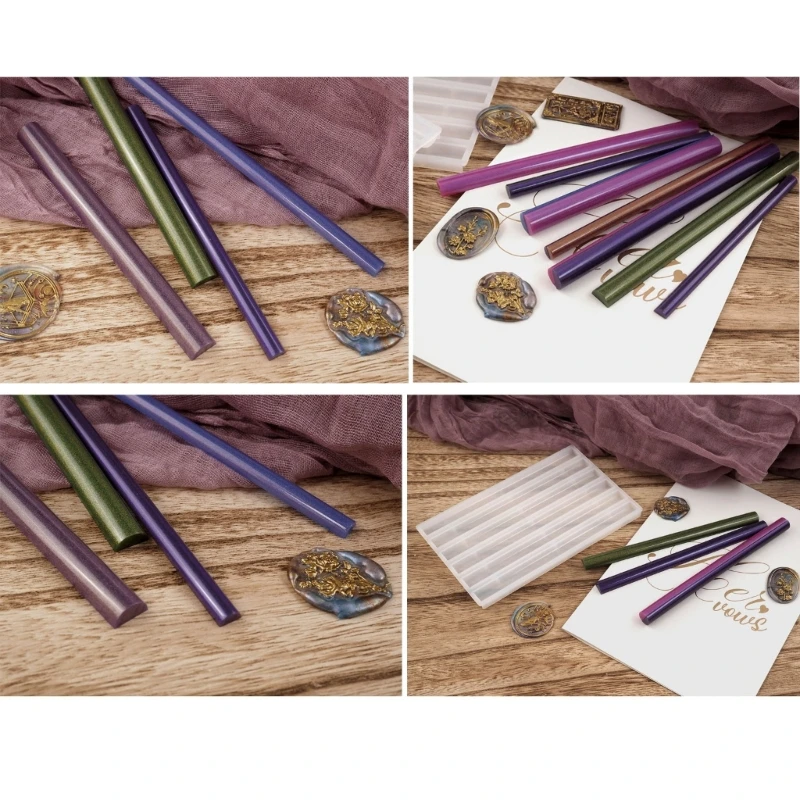 Полукруглая длинная огненная краска восковая палочка силиконовая форма ручная