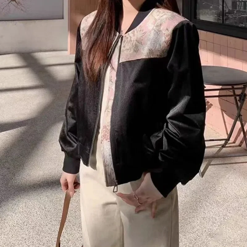 Весенне-осенние женские бейсбольные пальто-авиаторы короткие корейские отзывы