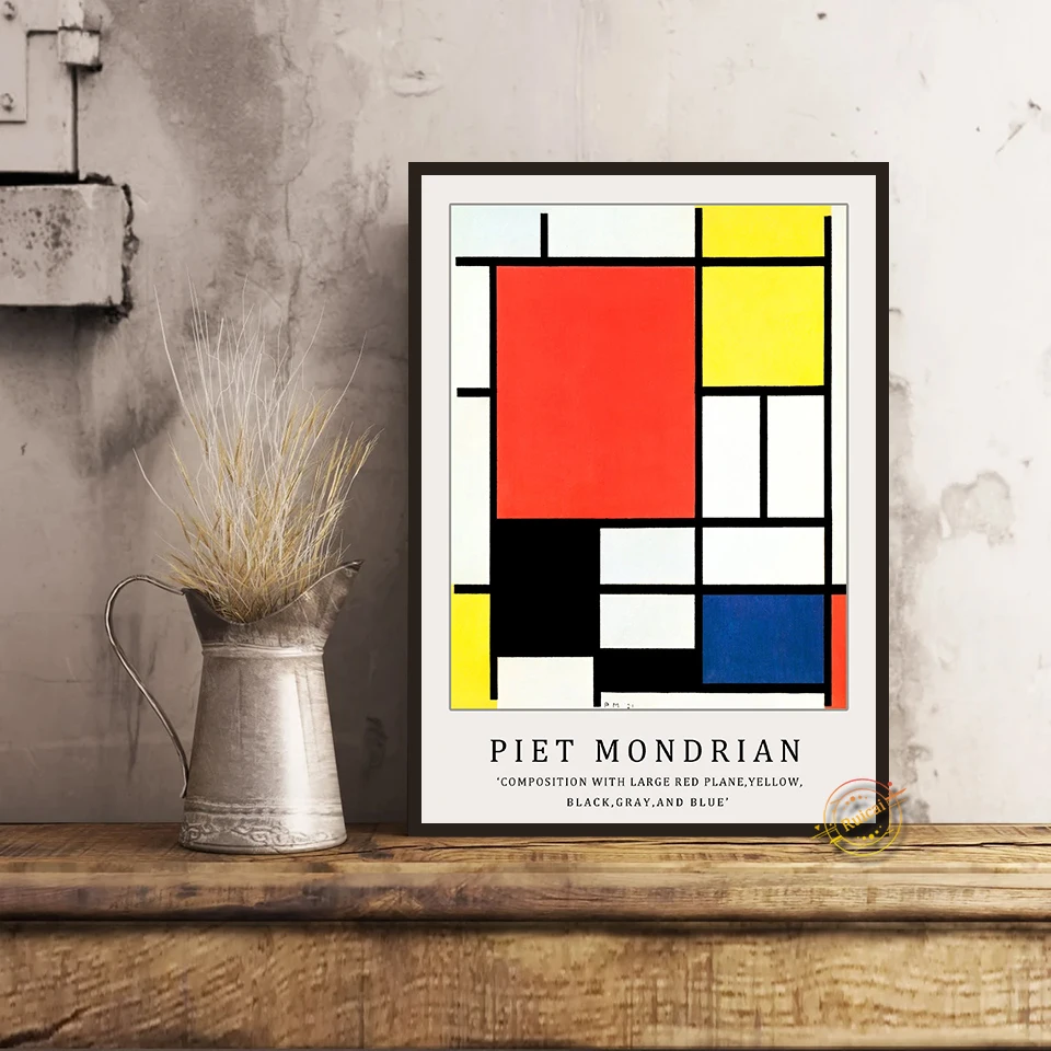 Постер Piet Mondrian холст Художественная печать минимализм абстрактные настенные
