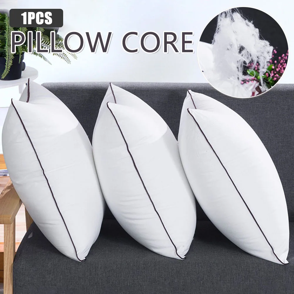 

50x70cm Feather Velvet Pillow Core Microfiber Filling Soft Supportive Pillows Comfortable Brushed Fabric Sofa Cushion