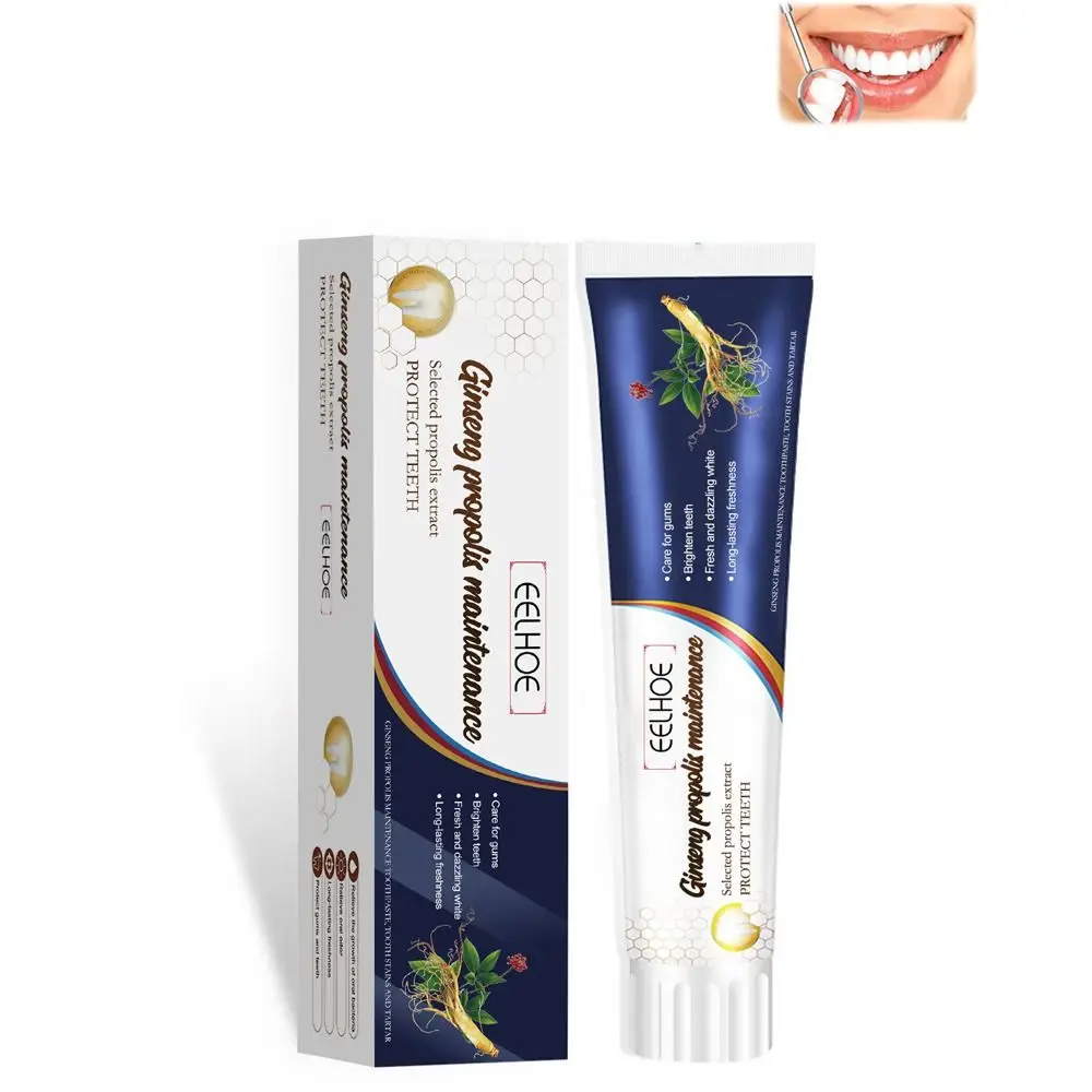 

Teeth Dense Foam Ginseng Propolis Whitening Toothpaste Loose Teeth Care Toothpaste Deep Cleaning for Remove Tooth Stain