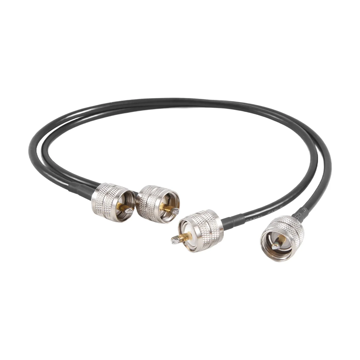 Набор из 2 антенных кабелей CB Radio 50 см PL259 UHF папа-папа RG58 Коаксиальный патч-провод