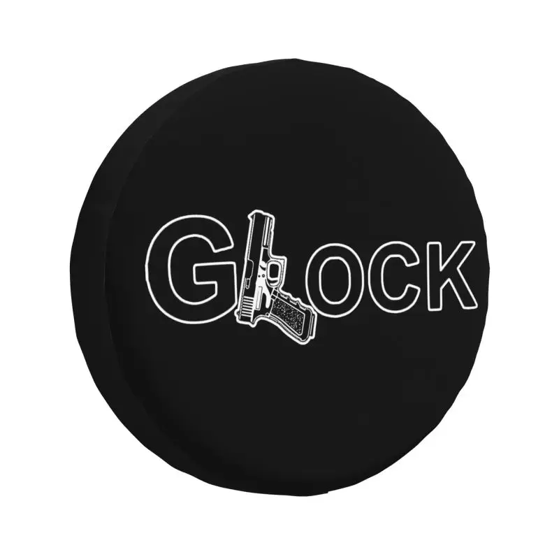 

Glock Lettring Spare Wheel Tire Cover for Mitsubishi Pajero Jeep RV SUV 4WD 4x4 Vehicle Accessories 14" 15" 16" 17"