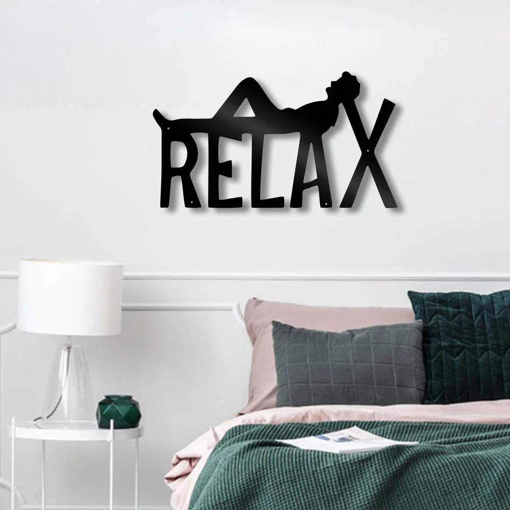 baluj metalowy znak ścienny wiszący wystrój domu wiejskiego czarna tabliczka z wycięciem biuro w salon dekoracja sypialni