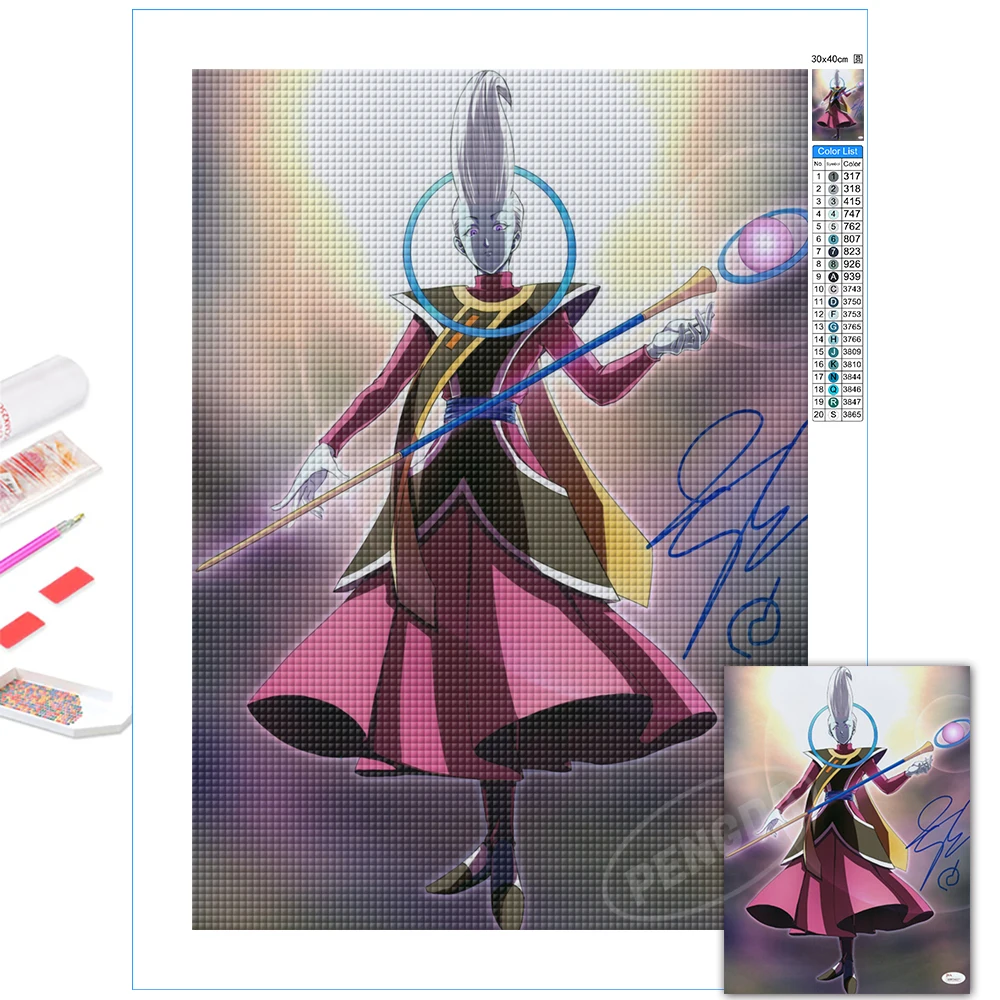 

Dragon Ball Angel Uisu 5D Diy Diamonds Painting Full Round Drill Embroidery Japan Anime Beadwork Cross Stitch Home Decor Artwork