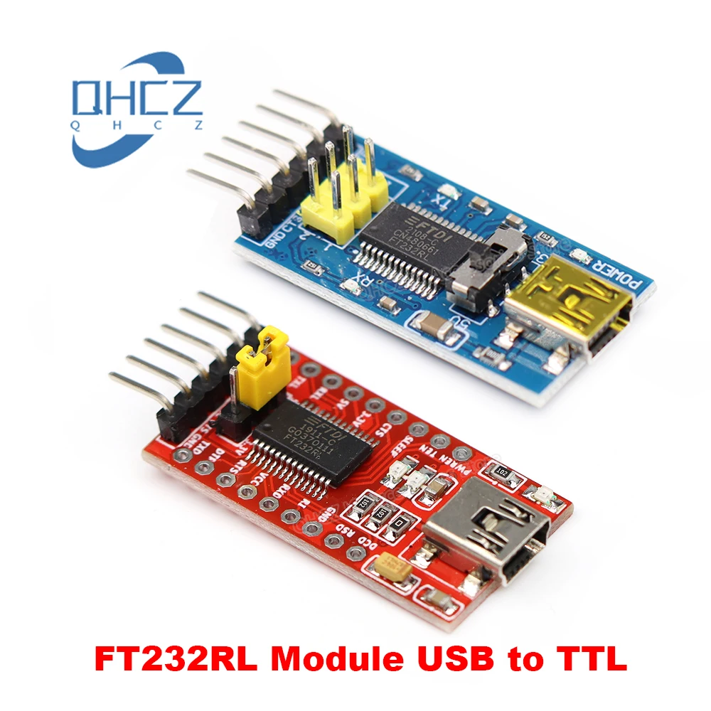 

Последовательный модуль адаптера FT232RL FTDI USB 3,3 В 5,5 В к TTL для Arduino FT232 Pro Mini USB к TTL 232