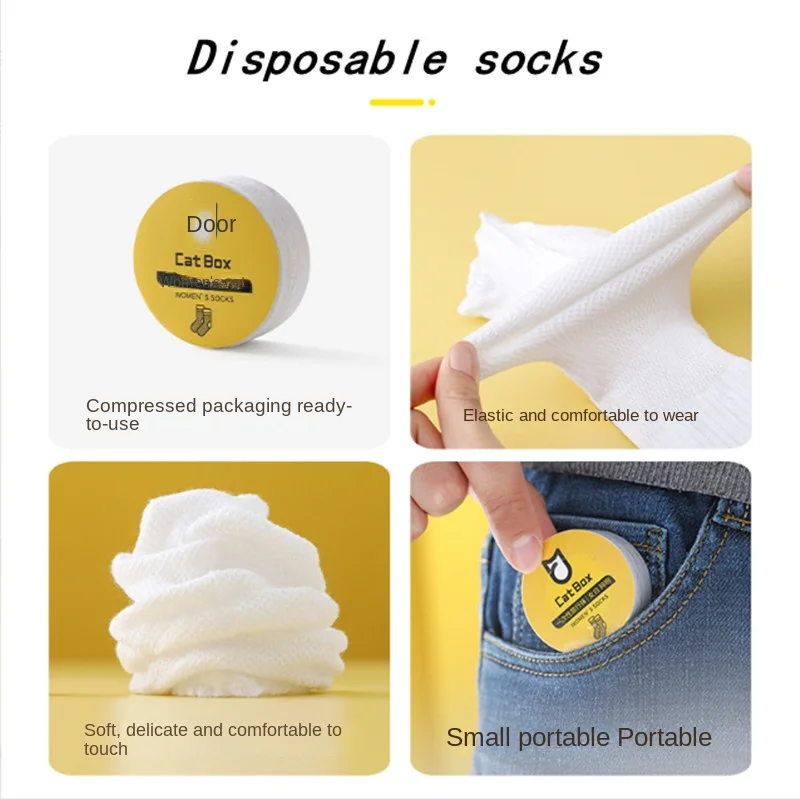 

Одноразовые дорожные носки, тонкие мужские и женские носки на все сезоны, хлопковые Компрессионные носки