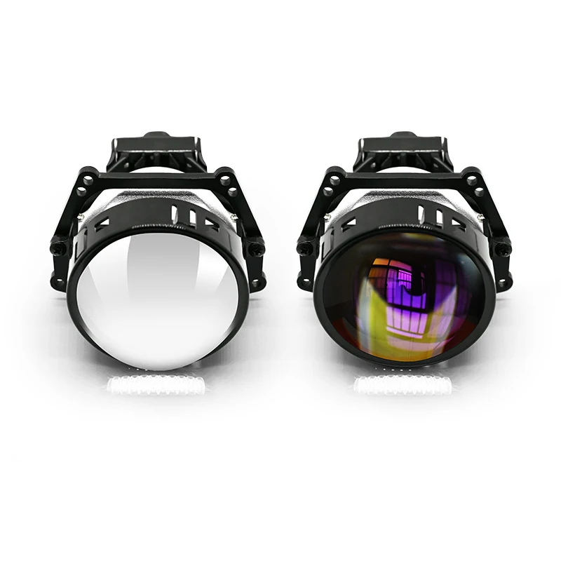 

2pc H4 H7 H11 9005 3Inch Led Lens Halo Lights Projectors Lenses 120W 6000K LED Lamp For Car Headlights Angel Eyes Car Accessory