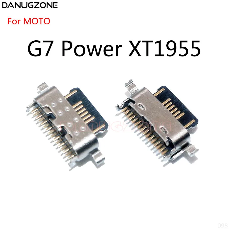 

2 шт. для Motorola MOTO G7 Power XT1955 / G9 Play XT2015 / G9 Power XT2091 USB зарядная док-станция гнездо порт разъем