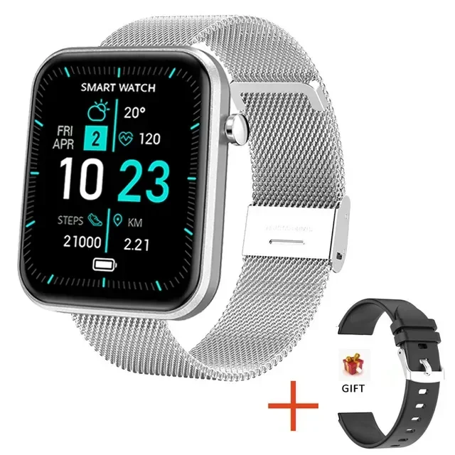 

New 1.69 inch Smart Watch Men Women Full Touch Fitness Tracker IP67 waterproof Women Smartwatch support APP：Da Fit