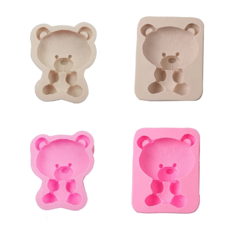 

Chocolate Moulds Baking Gadget Bear Shaped Silicone Material for Kitchen Baking