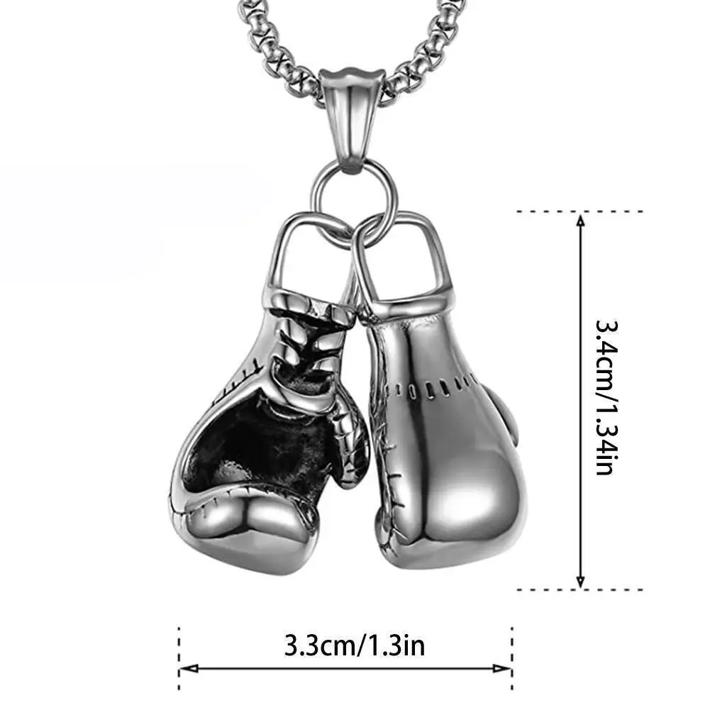 Ожерелье из титановой стали для мини-боксерской перчатки