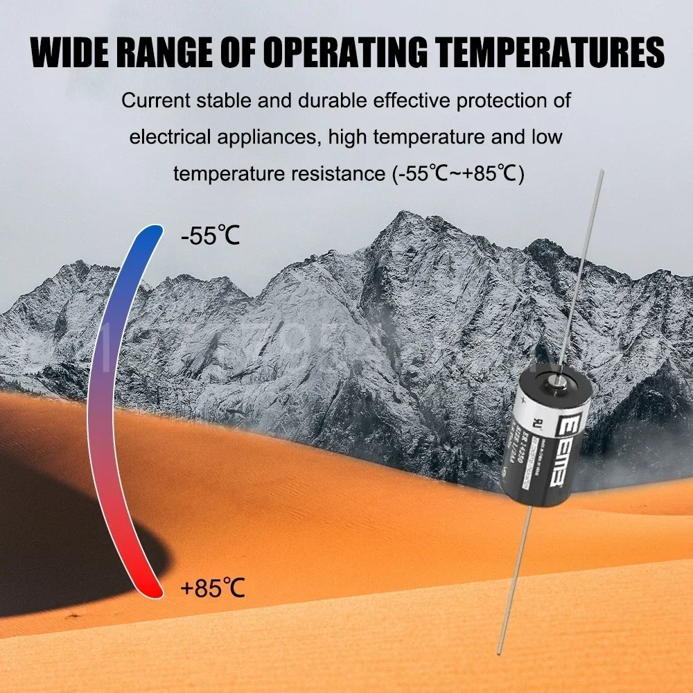1 шт. ER14250 14250 CR14250SL 1/2AA 1200 мАч 3 6 В литиевая батарея с контактами для оборудования