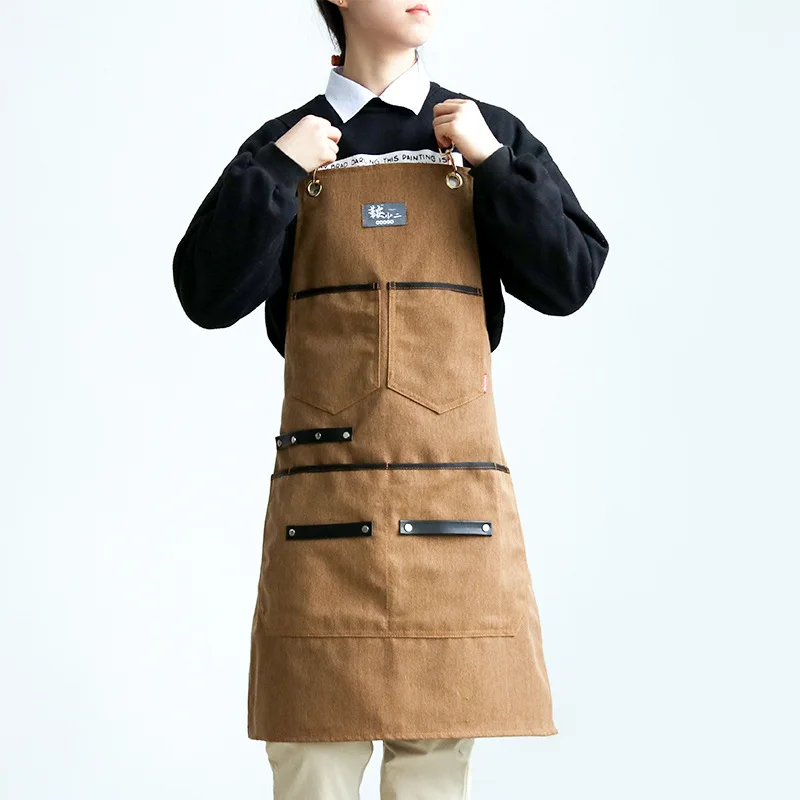 

Apron hairdressing milk tea shop restaurant kitchen florist gardener painting men and women work clothes