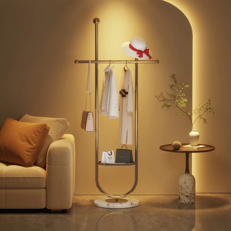 

Storage Organizer Corner Shelf Wardrobe Hanging Metal Modern Coat Rack Entrance Floor Moveis Para Sala Furniture Living Room
