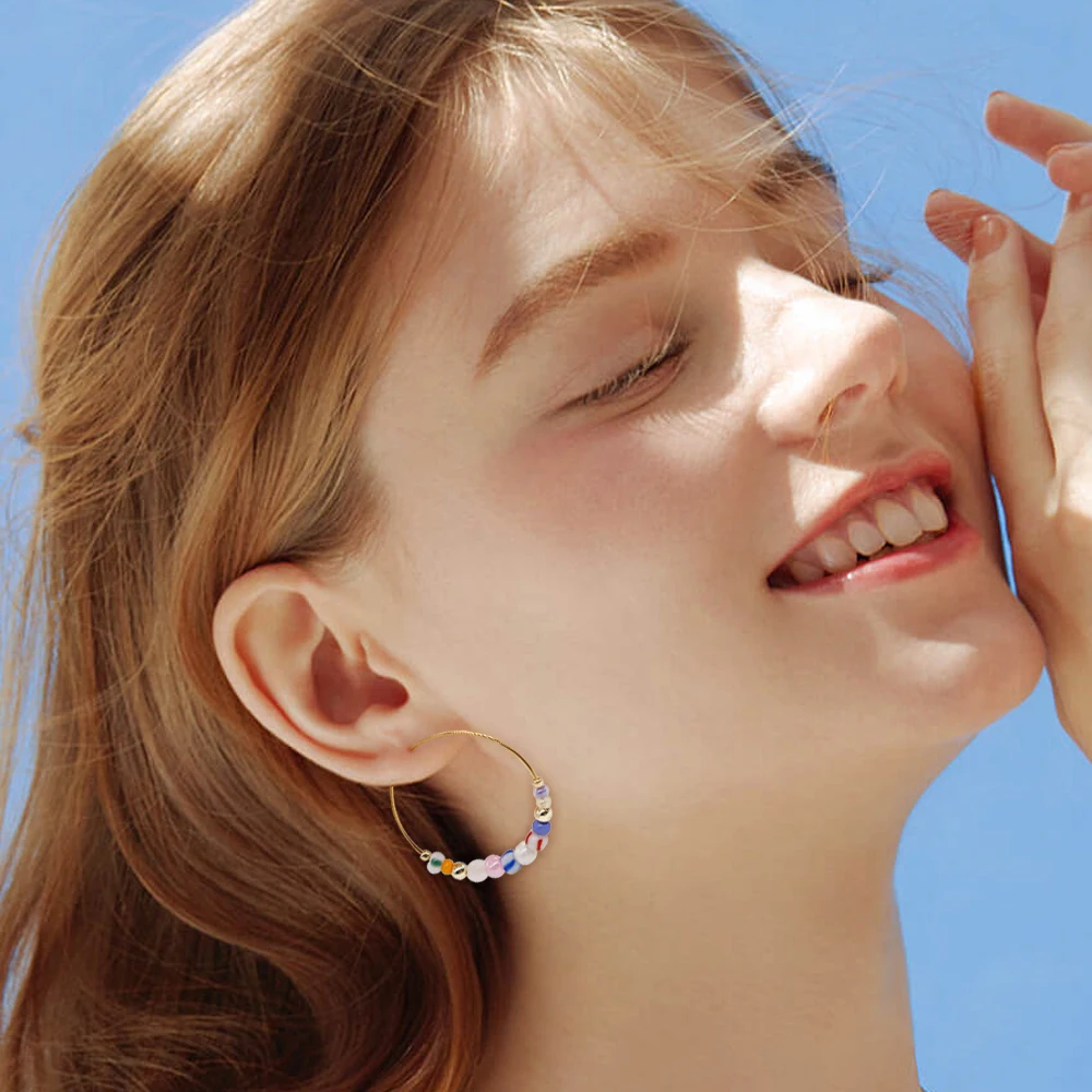 

Женские Модные ювелирные изделия, романтичные серьги с бусинами и шариками неправильной формы, милые аксессуары для ручной работы, серьги для девушек, подарок