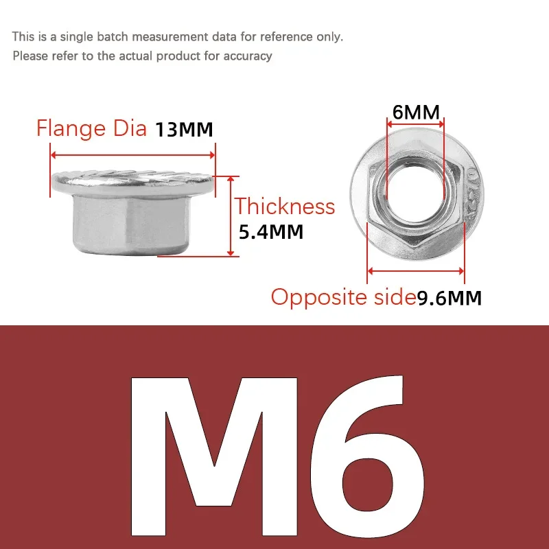 

5-100 шт. M5 M6 M8 M10 из алюминиевого сплава 6061, фланцевая гайка, соединительная фланец, шестигранная шестигранная гайка, противоскользящая стопорная гайка, аппаратные аксессуары