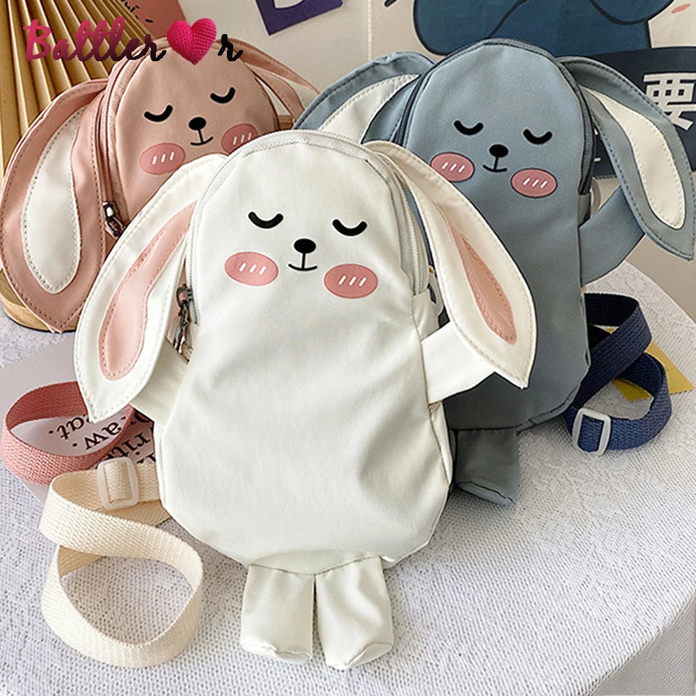 

Cute Rabbit Fur Chain Purse Bag for Women Cartoon Rabbit Sling Messenger Bag Women Designer Bunny Shoulder Plush Backpack Mujer
