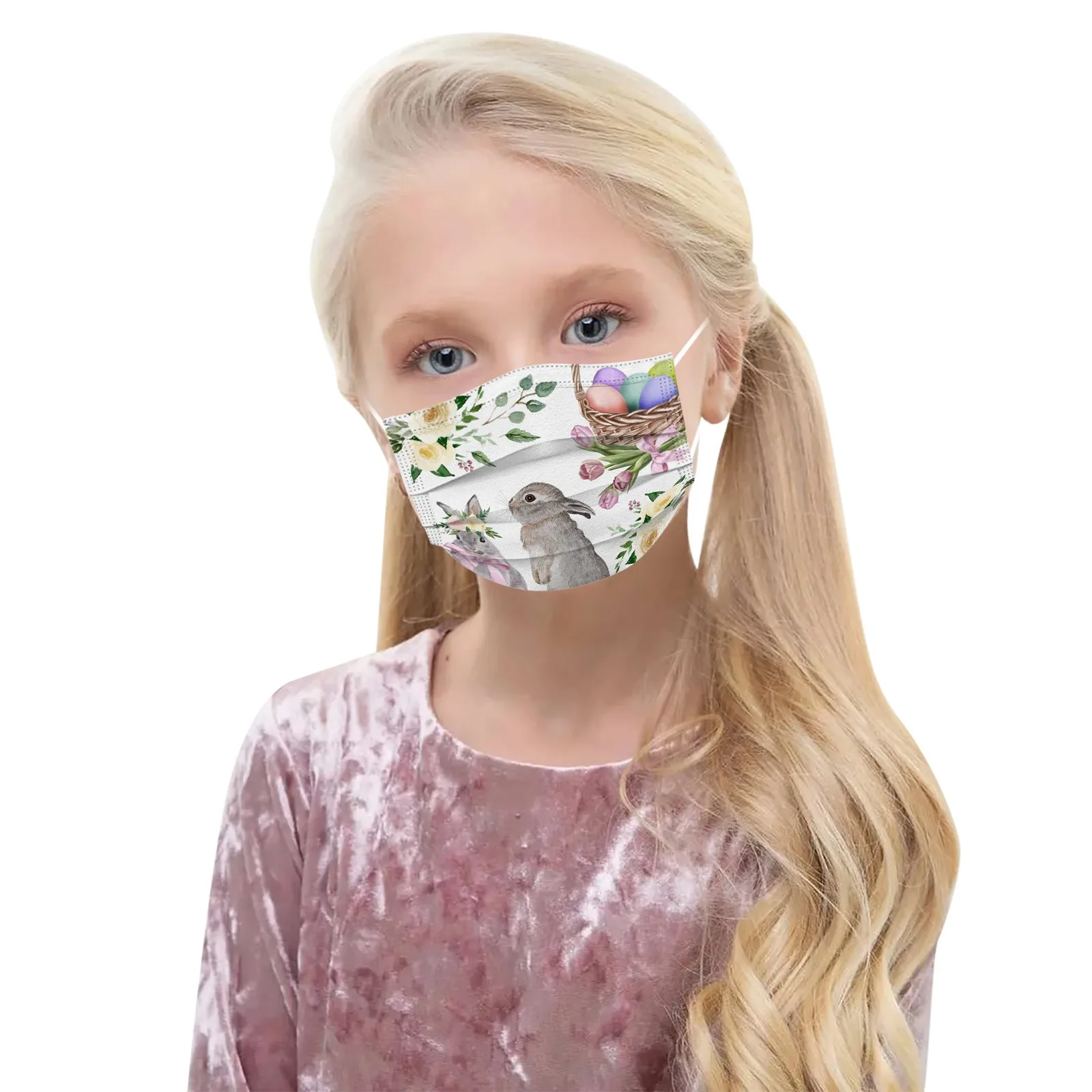 10 шт. одноразовые маски для детей на весну Пасху космос небо | Тематическая одежда