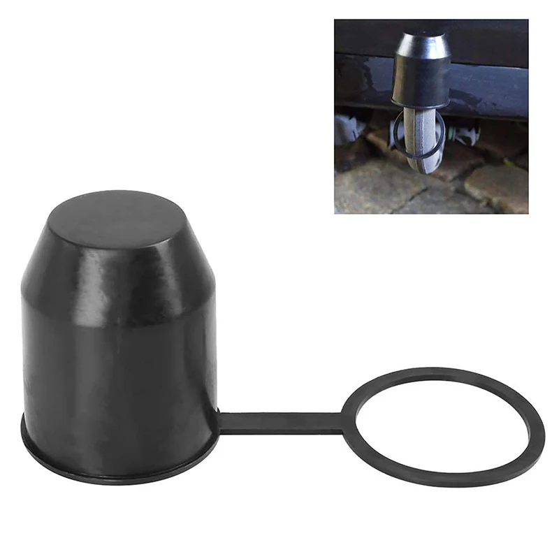 

1 шт., 54 мм, шариковая крышка для авто фаркопа, прочная черная крышка, буксировочный сцеп, караван, автомобильный прицеп, защитный чехол для фаркопа, универсальный
