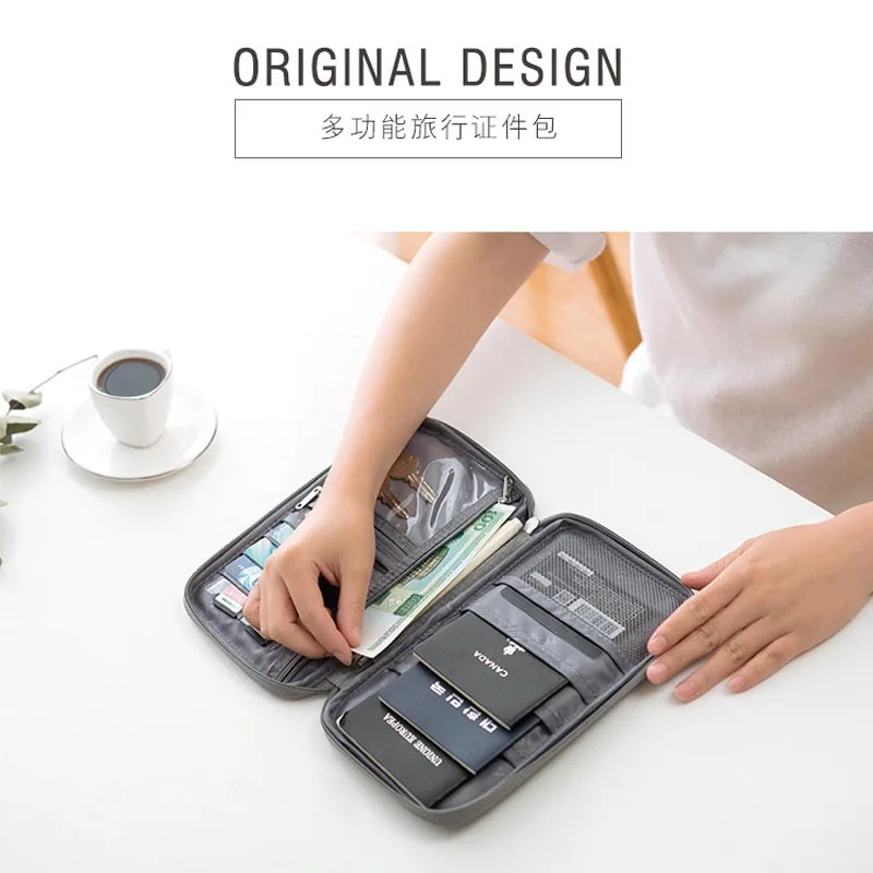 S/L Travel Wallet Passport Holder Creative Waterproof Document Case Organizer Travel Accessories Document Cardholder