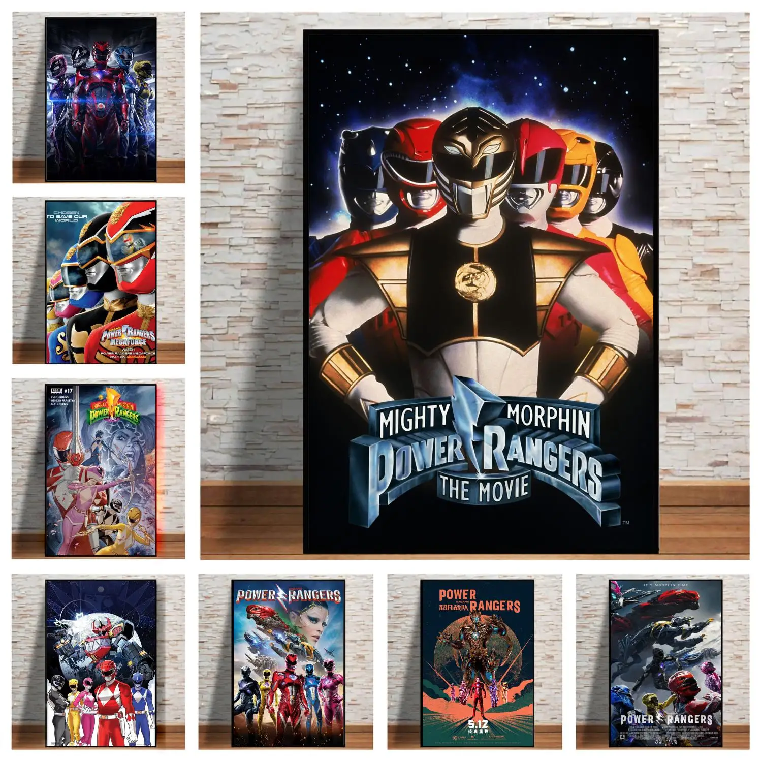 

Power Rangers Poster and Wall Art Poster Canvas Prints Bedroom Large home decor Wall Art Picture canvas wall