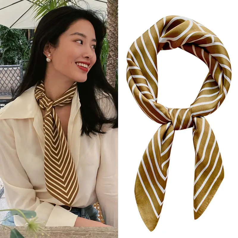 Новинка 70 маленький квадратный шарф шелковый женский корейский