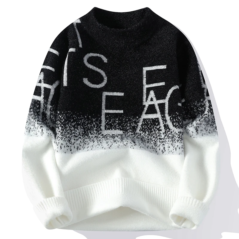 Новинка Осень-зима 2024 модный трендовый плотный теплый Эластичный свитер с