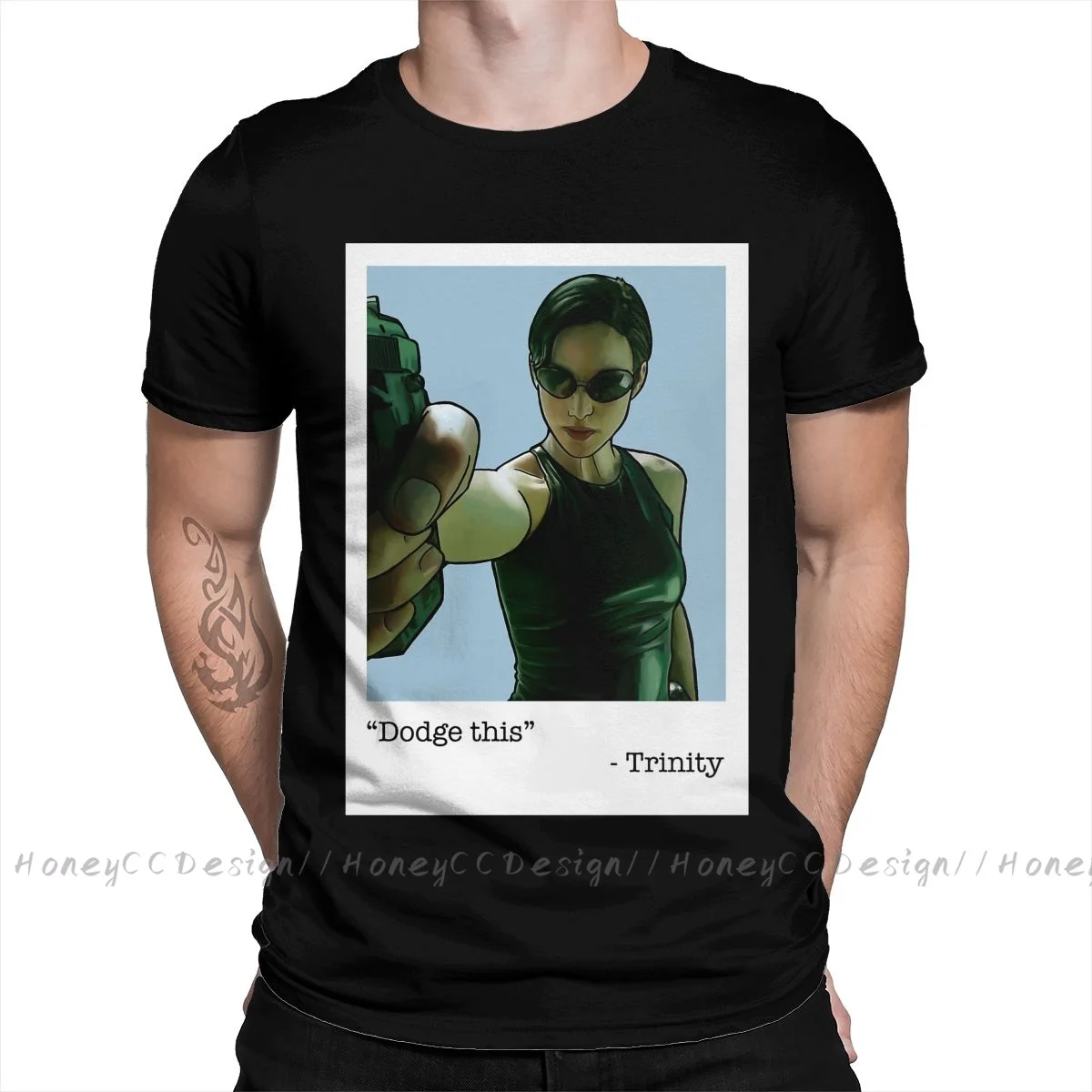 The Matrix New Arrival T-Shirt Trinity Shirt Crewneck Cotton Men TShirt For Adults Plus Size