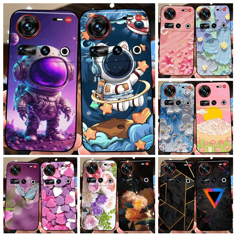 Для ZTE nubia Z70 Ultra 5G мультяшный силиконовый чехол из ТПУ для телефона Nubia Z50 Z60 Capa Z50S Z60S