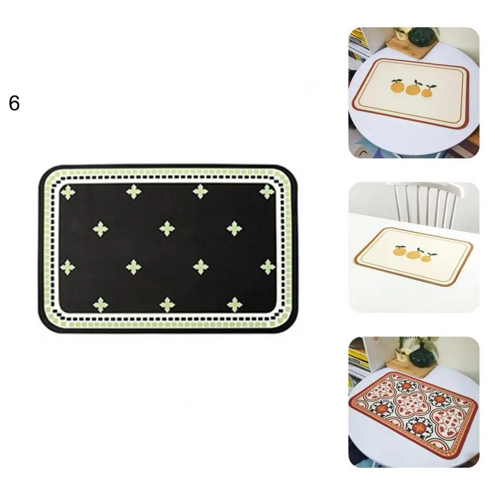

Placemat Chic Linen Stain Resistant Smooth Edges Placemat for Gifts Table Mat Dining Pad