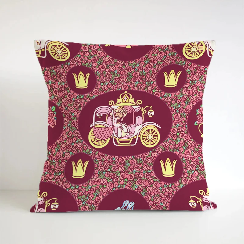 

Cute Princess Pillow Covers Decorative Cushions Cover for Sofa Double-Sided Pilow Cases Gift Square Home Наволочка 40*40 Cojines