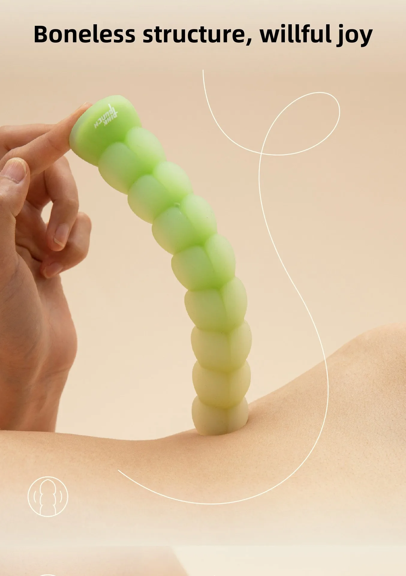 Розовый хит Персик Персиковый пирог Массажный вибратор Мягкий свет Звук