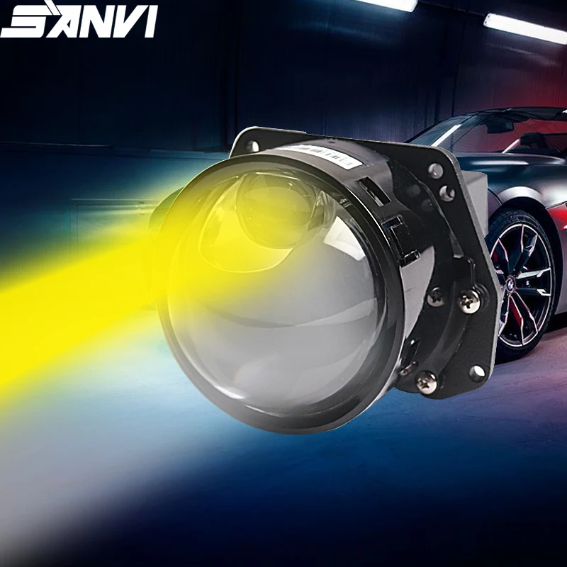 

2 Pcs 3.0 inch S11 Bi LED 73W 6000K Car Lens Matrix Auxliary Hyperboloid LED Lamps Projector Lens For Auto Headlight Hella 3R G5