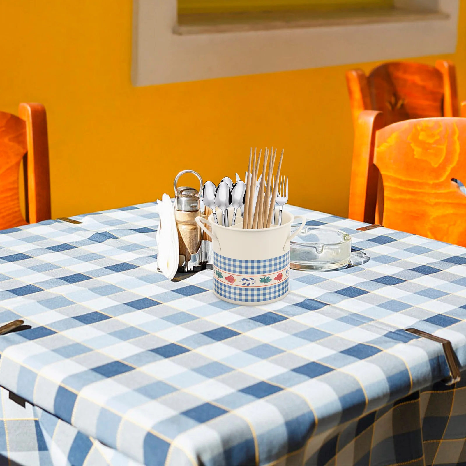 

Novelty Chopsticks Holder Retro Style Cutlery Bucket Silverware Pot Kitchen Storage Organizer