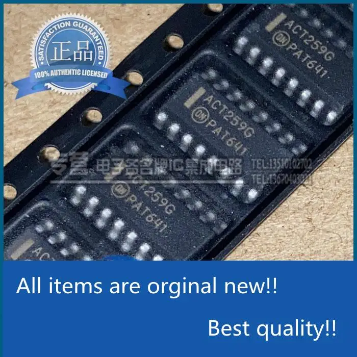 

10pcs orginal new MC74ACT259DR2G Silkscreen ACT259G Narrow Body Patch SOIC-16