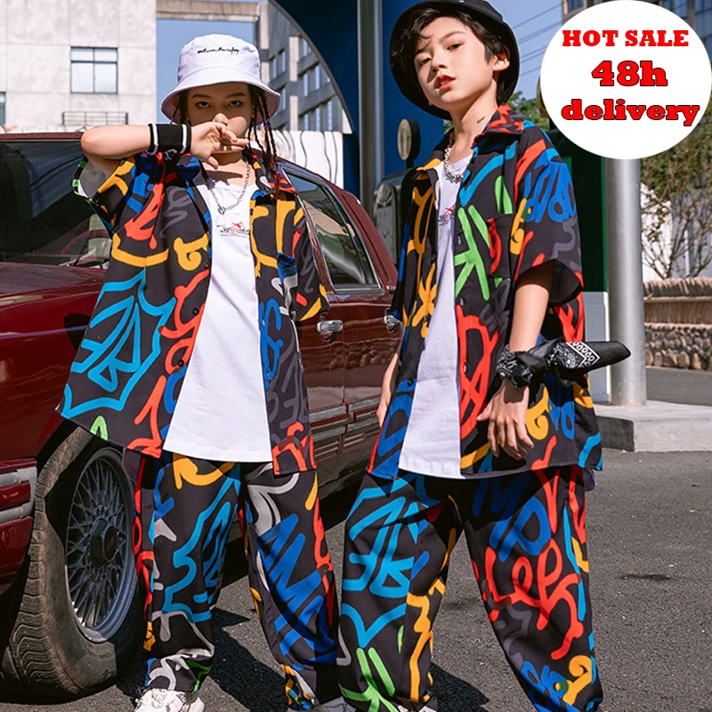 Детская свободная уличная одежда с коротким рукавом для мальчиков и девочек