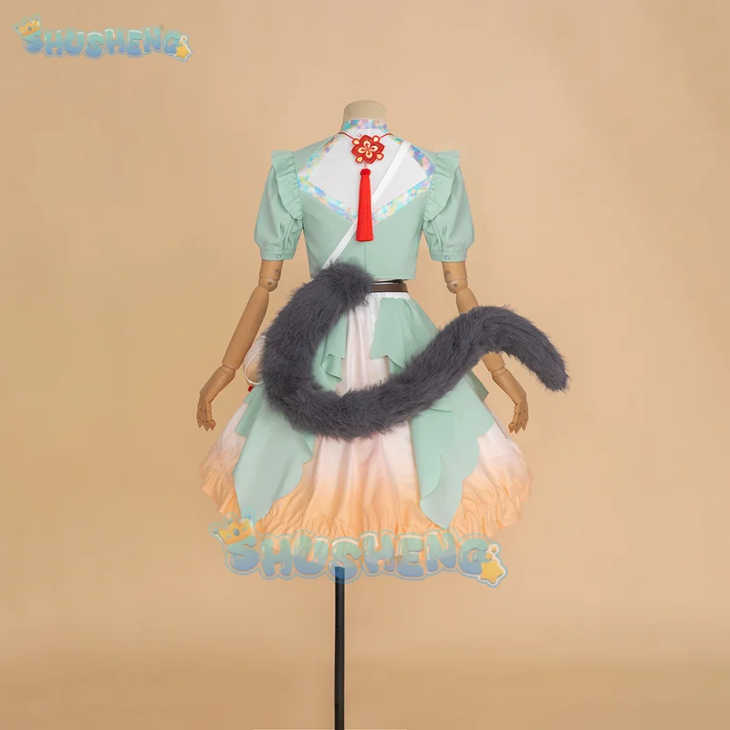 Костюм для косплея Honeyberry платье рыцари хвост повязка на голову Униформа