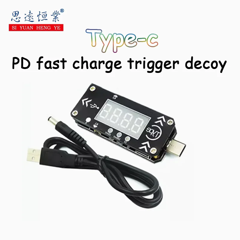 1 шт. передатчик напряжения с цифровым дисплеем типа C PD